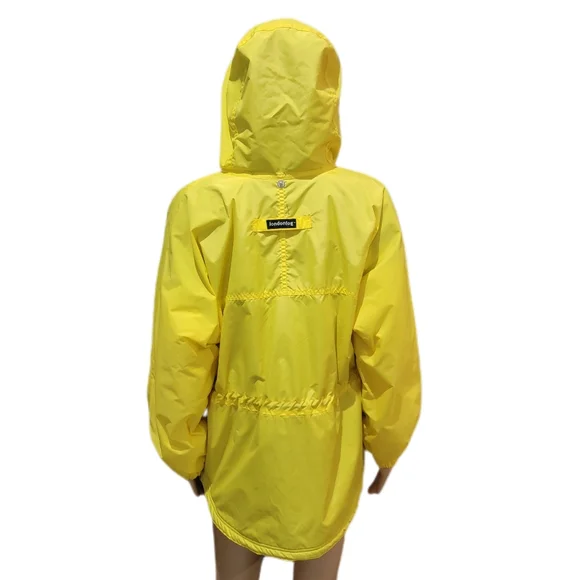 London Fog Yellow Hooded Zip Up Jacket NWOT Large 14 16 Girls - Picture 4 of 8